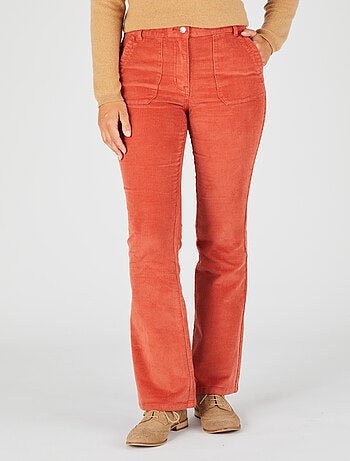 Pantalon flare velours - Damart