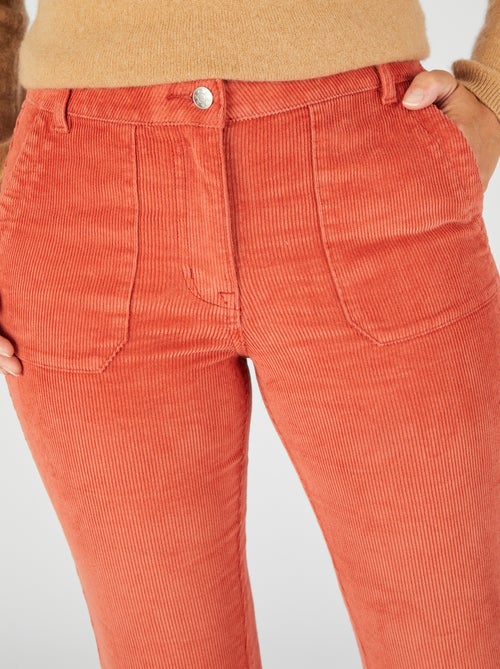Pantalon flare velours - damart - Kiabi Pantalon flare velours - damart - Kiabi