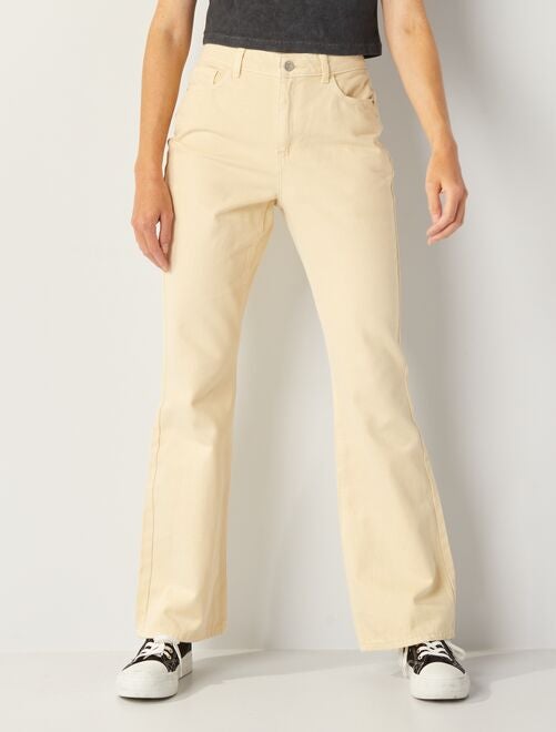 Pantalon flare/bootcut - 5 poches - Kiabi