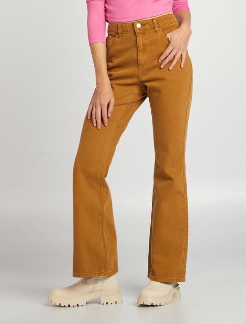 Pantalon flare/bootcut - 5 poches - Kiabi