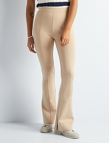 Pantalon coton et lin - beige - Kiabi - 25.00€