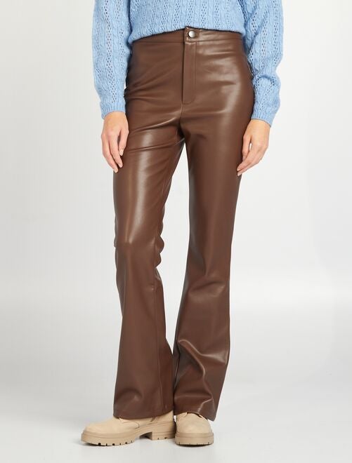 Kiabi pantalon cuir hot sale