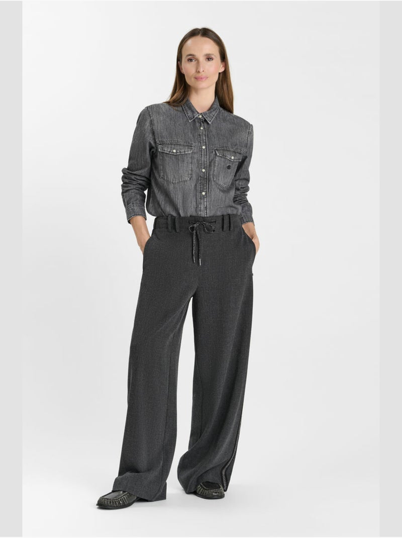 Pantalon FLAVIE droite 'Le Temps Des Cerises' Gris - Kiabi