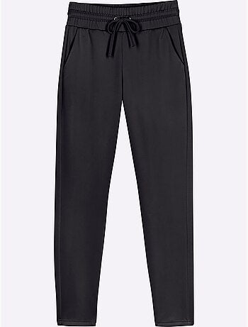 Pantalon confortable avec ceinture élastique et poches pratiques - Taille standard - Moda Vilona