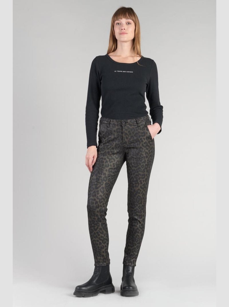 Pantalon FLEXY slim 'Le Temps Des Cerises' Noir - Kiabi