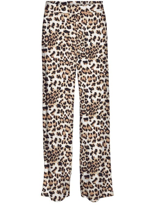 Pantalon Fluide à Motifs Animalier Femme Vero Moda - Kiabi