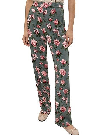 Pantalon Fluide à Motifs Animalier Femme Vero Moda