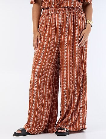 Pantalon fluide avec broderies