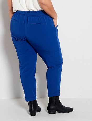Pantalon fluide avec ceinture - Kiabi