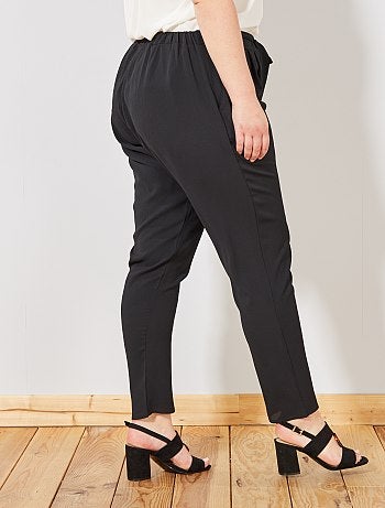 Pantalon fluide avec ceinture - Kiabi