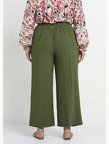 Pantalon fluide avec lin, effet naturel - afibel