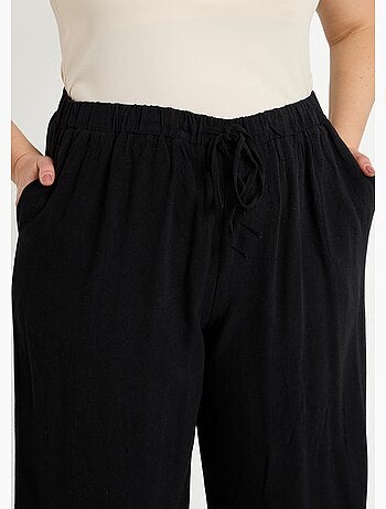 Pantalon fluide avec lin, effet naturel - AFIBEL