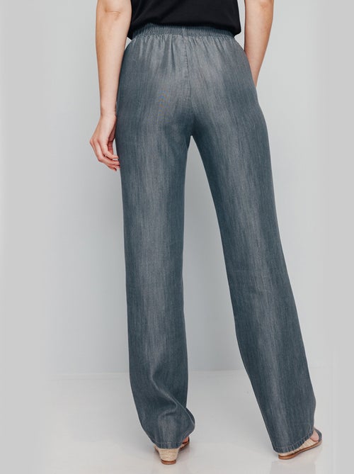 Pantalon fluide ceinture élastiquée - Afibel - Kiabi