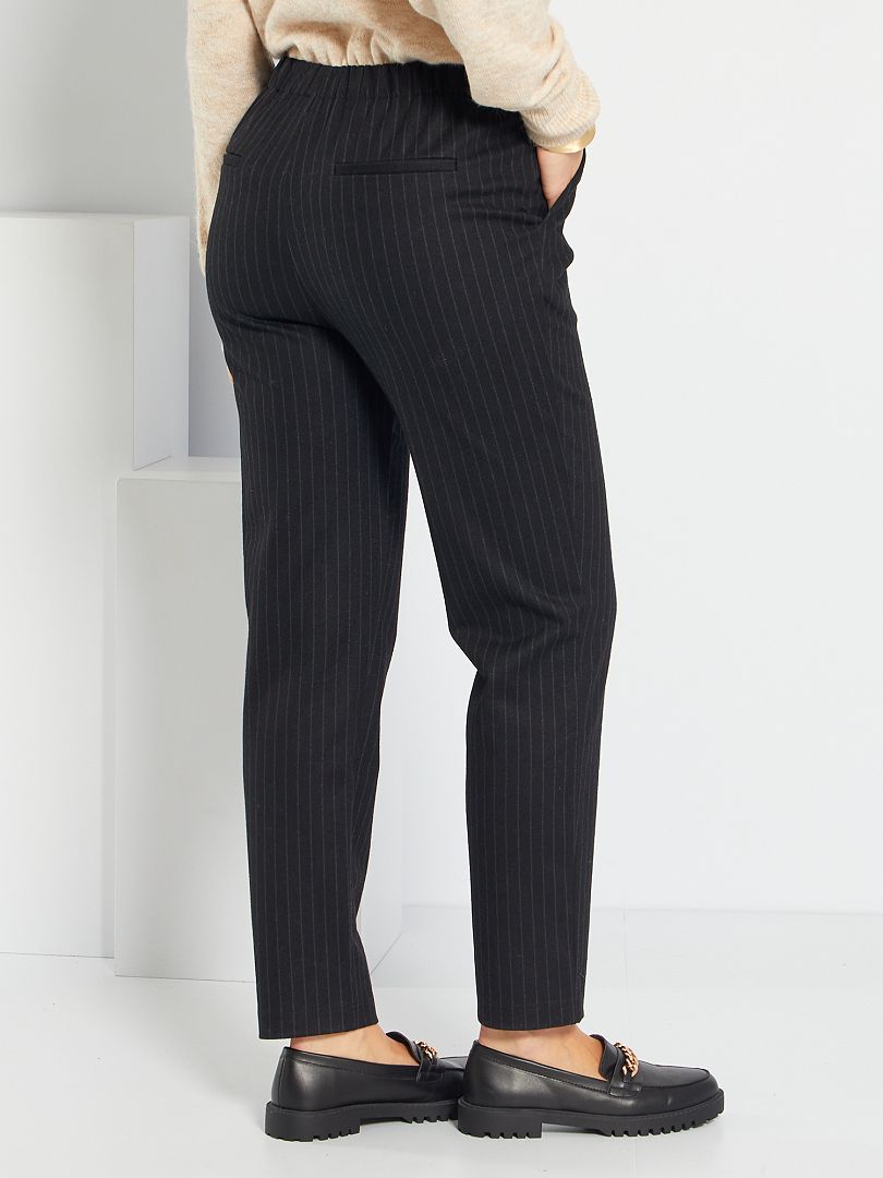 Pantalon Fluide à Rayures Noir Et Blanc - Taille S - Neuf Sans étiquettes