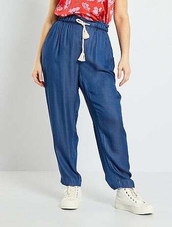 Pantalon fluide coupé slim - Kiabi