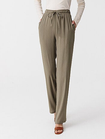 Pantalon fluide crépon - Damart