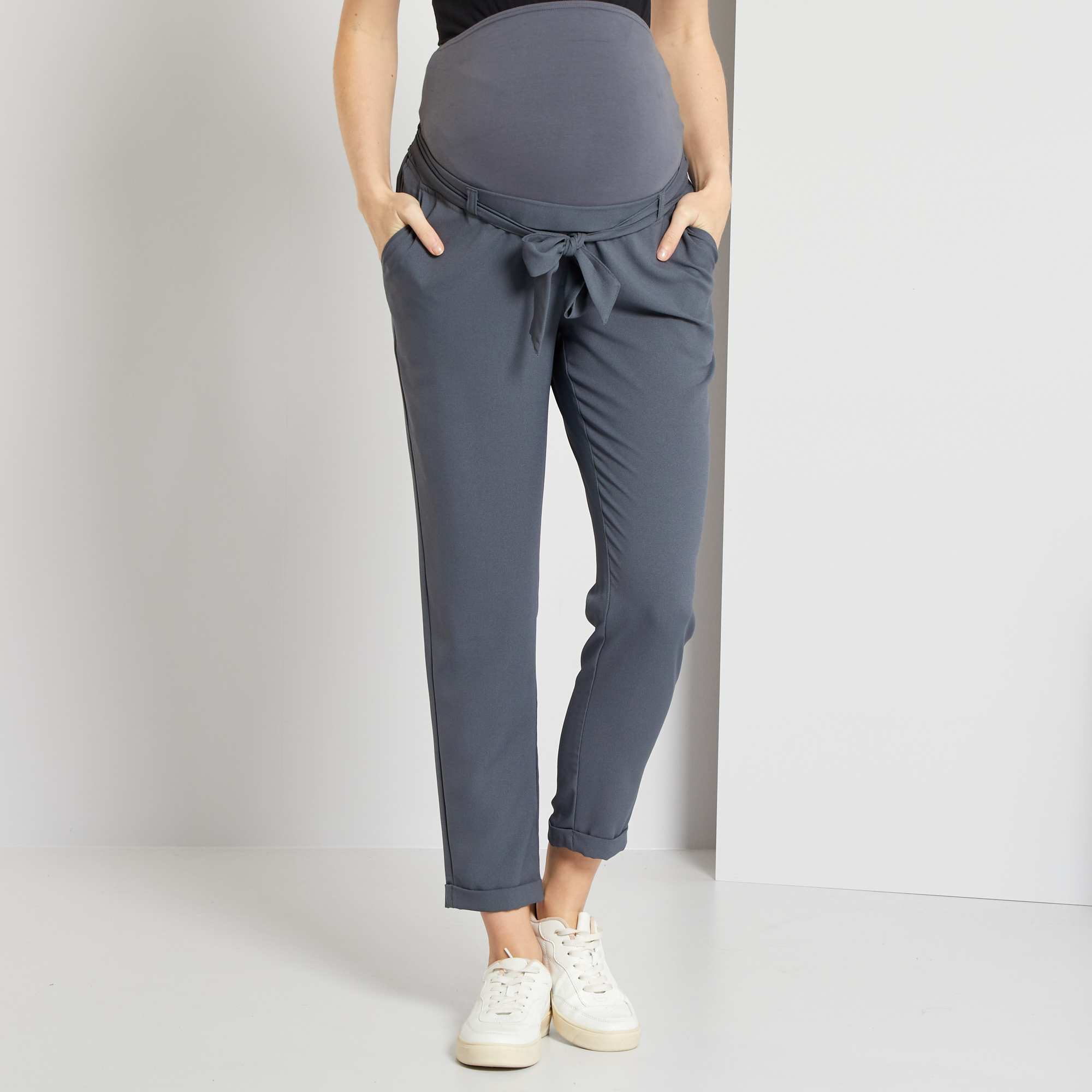 Pantalon fluide de maternit?� Pantalon de grossesse - noir - Kiabi - 20,00�?�