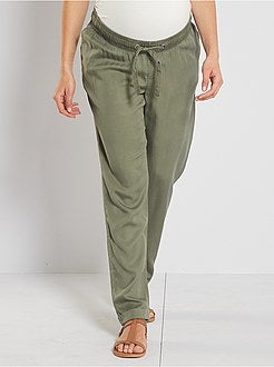 Pantalon fluide de maternité - Kiabi