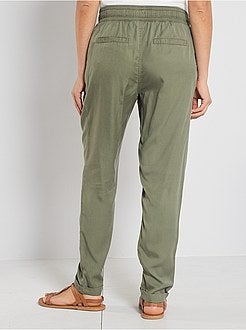 Pantalon fluide de maternité - Kiabi