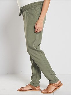 Pantalon fluide de maternité - Kiabi