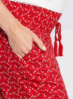 Pantalon fluide de maternité - Kiabi