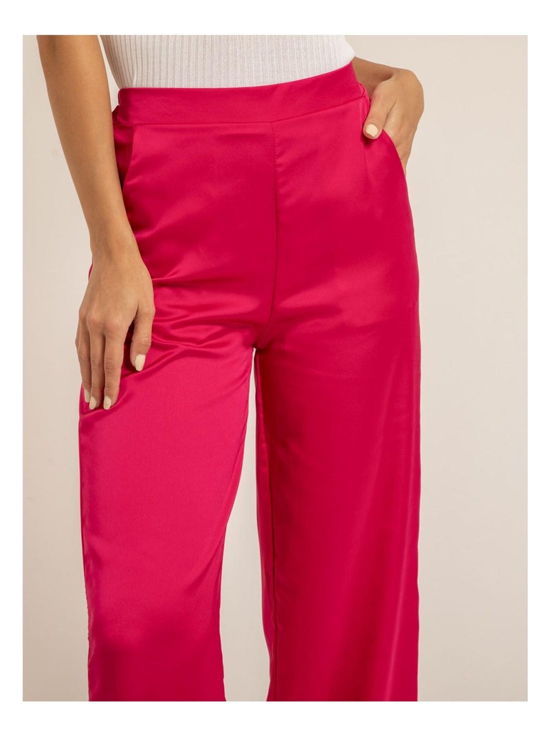 Pantalon fluide EDUARDA Rose fushia - Kiabi