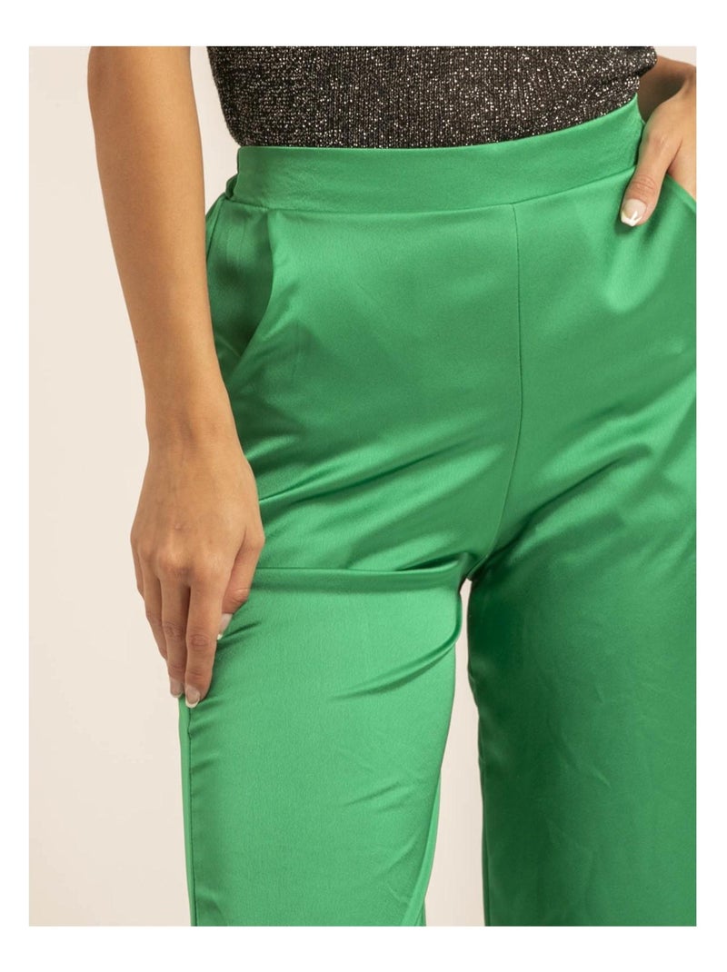 Pantalon fluide EDUARDA Vert - Kiabi