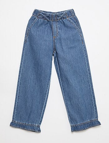 Pantalon fluide effet jean