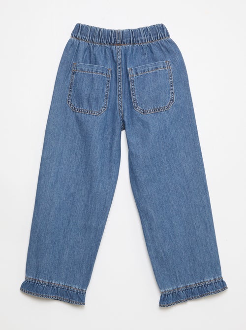 Pantalon fluide effet jean - Kiabi