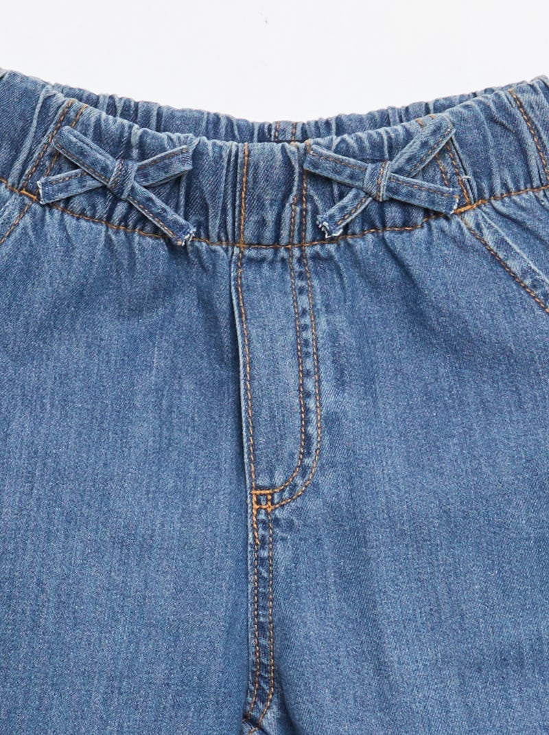 Pantalon fluide effet jean Bleu foncé - Kiabi