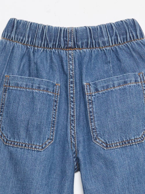 Pantalon fluide effet jean - Kiabi