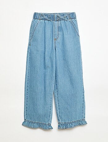 Pantalon fluide effet jean