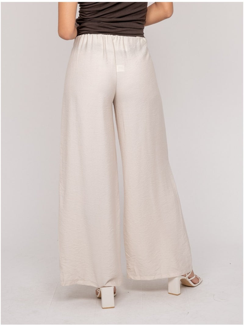 Pantalon fluide EJORDIE Ecru - Kiabi