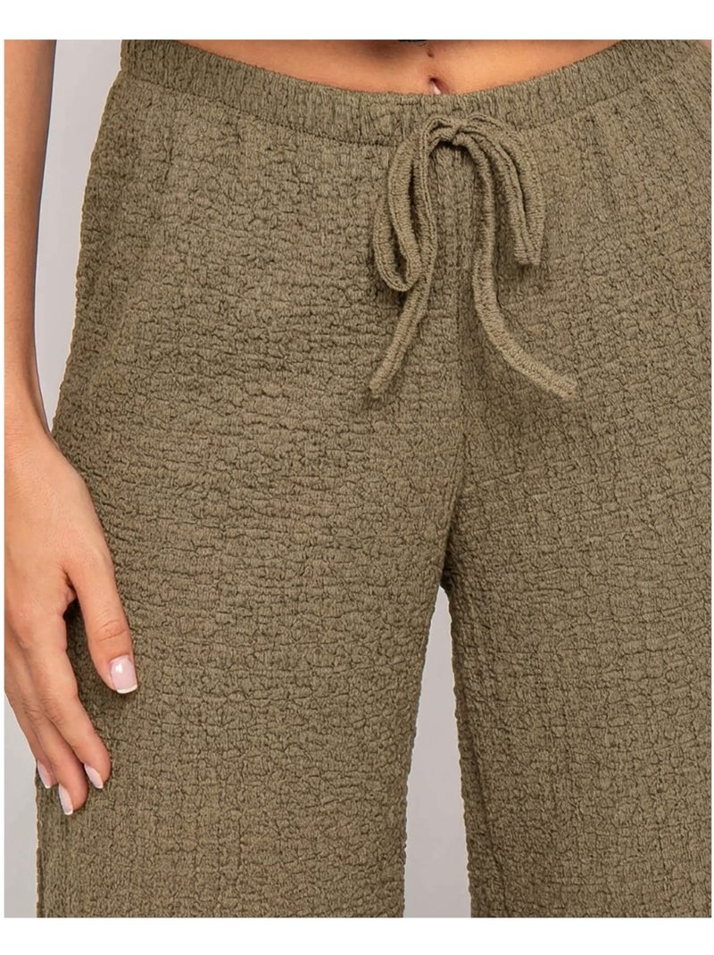 Pantalon fluide ELAIA Kaki - Kiabi