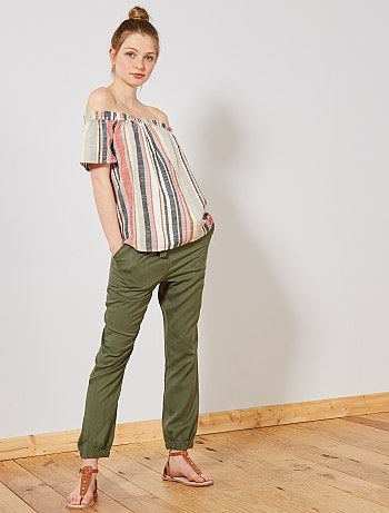 Femme du 34 au 48 , Pantalon fluide en tencel , Kiabi