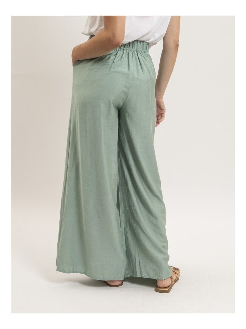 Pantalon fluide EPENE Vert pistache - Kiabi