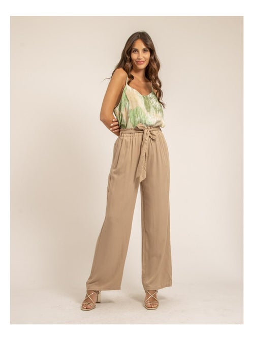 Pantalon fluide ESTEBIA - Kiabi