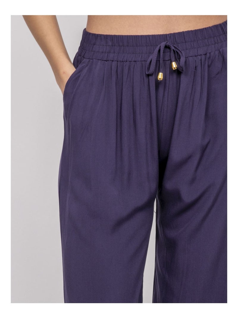 Pantalon fluide evelyne Beige - Kiabi