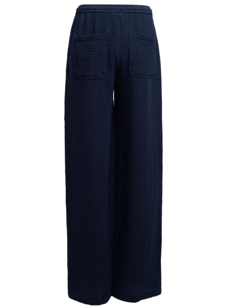 Pantalon Fluide Femme Teddy Smith Bleu marine - Kiabi