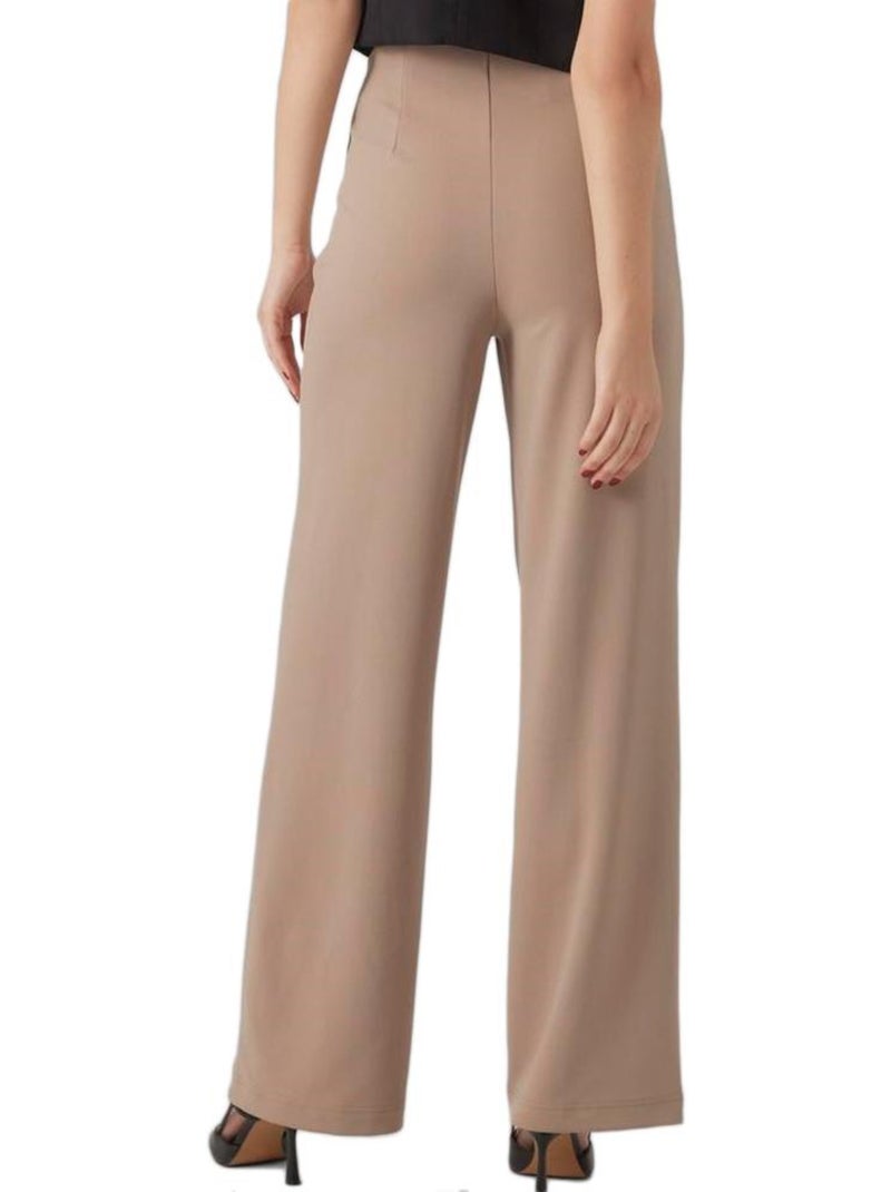 Pantalon Fluide Femme VERO MODA Beige - Kiabi