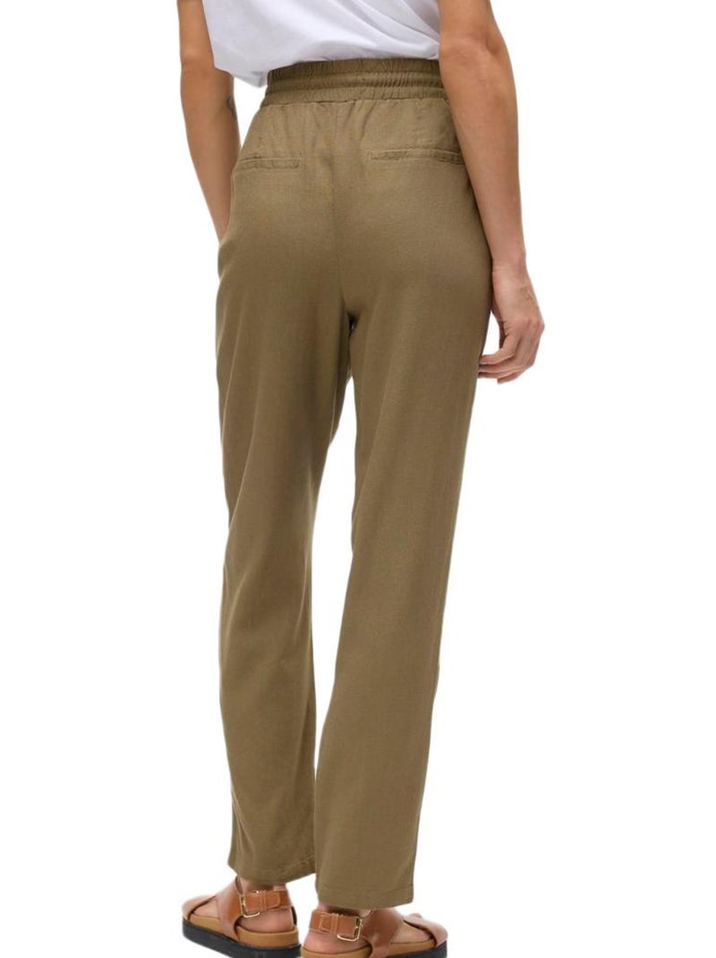 Pantalon Fluide Femme Vero Moda Vert kaki clair - Kiabi