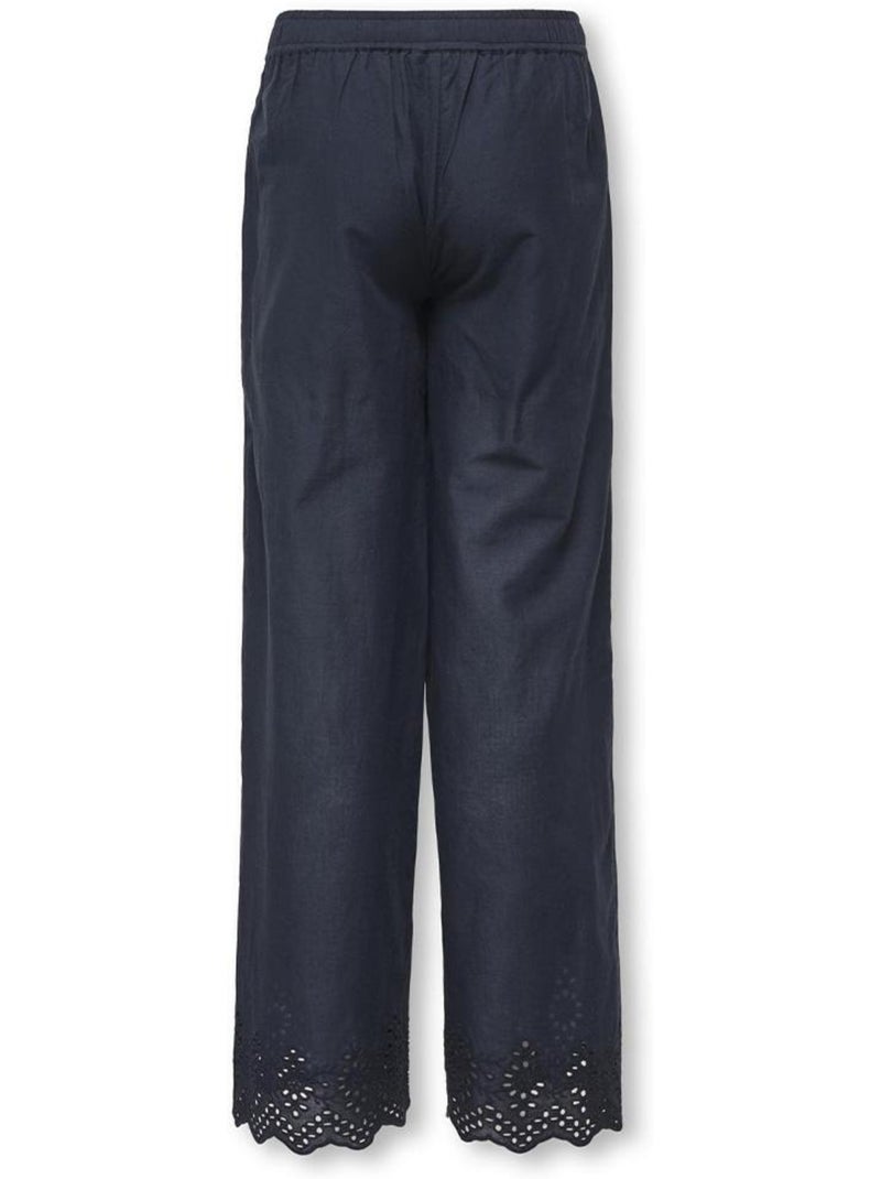 Pantalon fluide Fille Kids ONLY Bleu marine - Kiabi