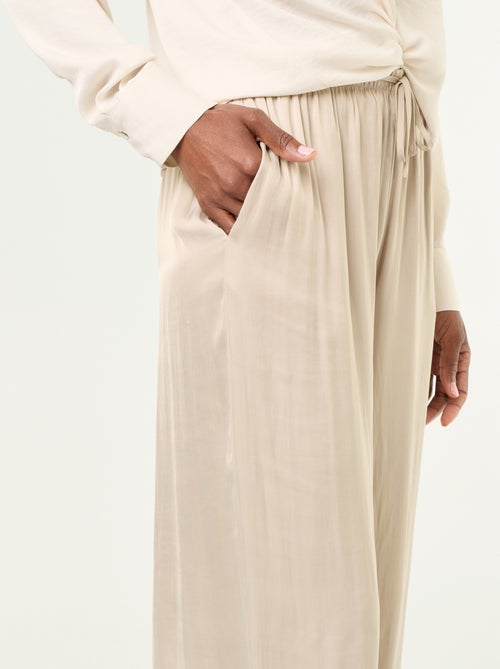 Pantalon fluide forme balloon - Kiabi