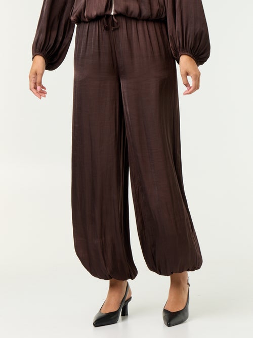 Pantalon fluide forme balloon - Kiabi