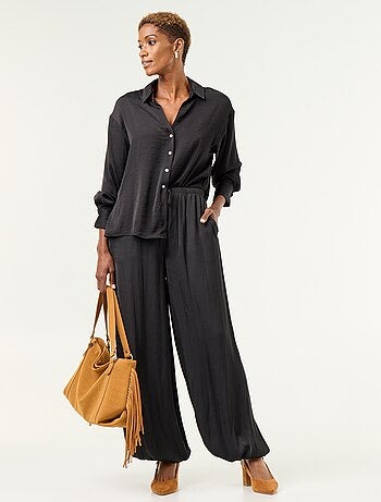 Pantalon fluide forme balloon