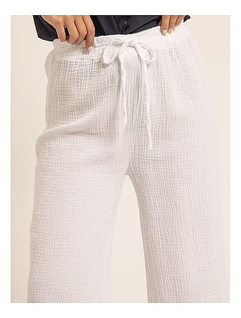 Pantalon fluide gaze de coton EBERTINE