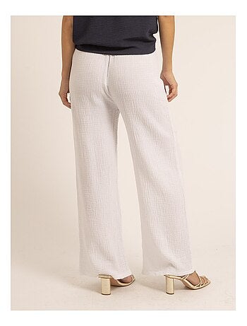 Pantalon fluide gaze de coton EBERTINE