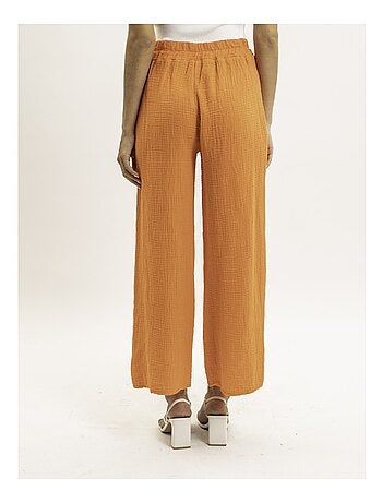 Pantalon fluide gaze de coton EBERTINE