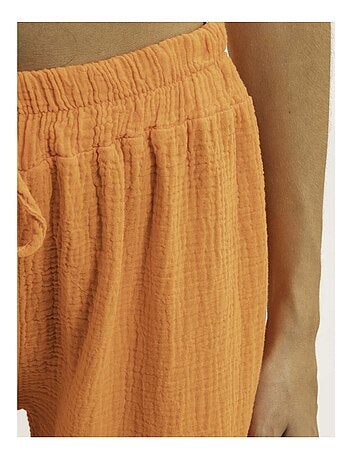 Pantalon fluide gaze de coton EBERTINE