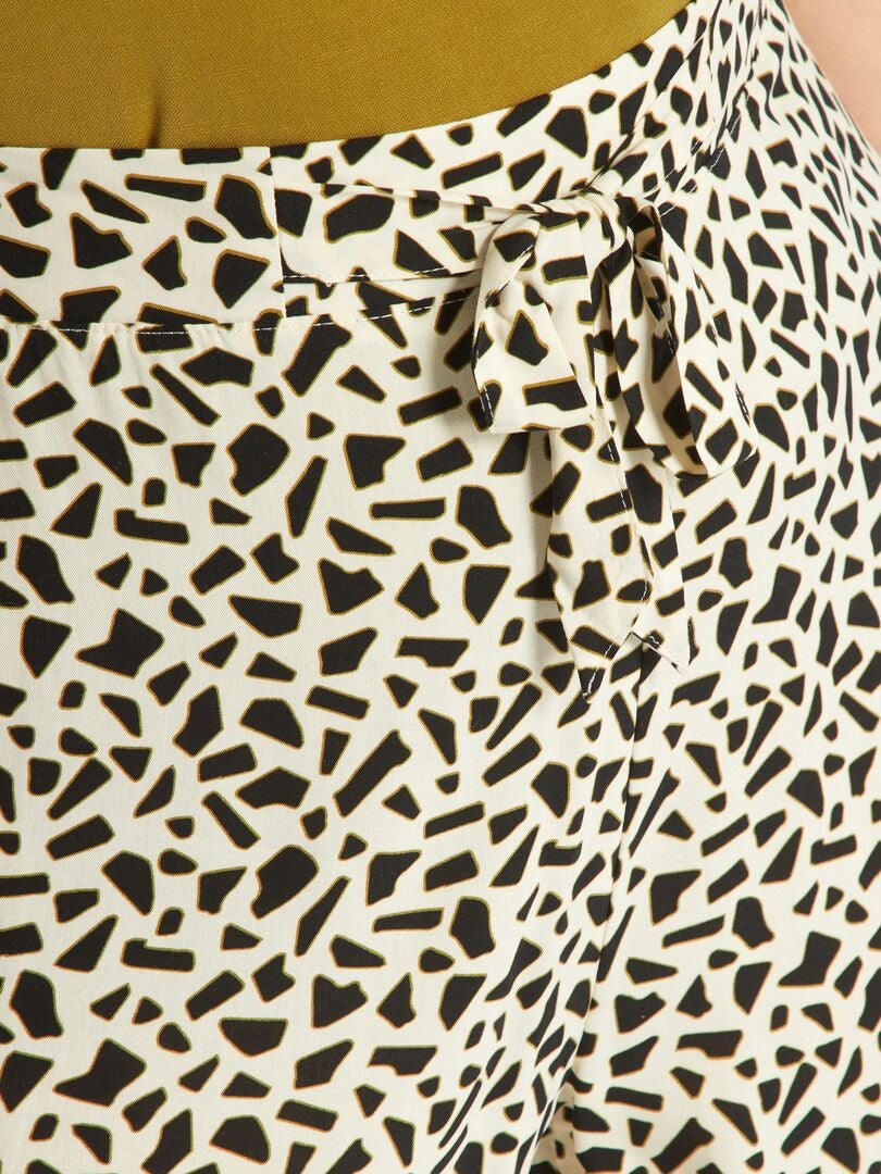 pantalon fluide blanc